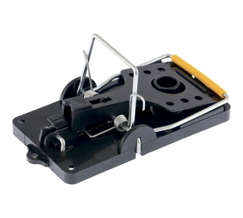 Мышеловка-крысоловка пластиковая открытая, металлический механизм, большая, 140 х 75 мм Сибртех