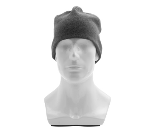 Шапка из флиса для взрослых, размер 56-57, серая Сибртех