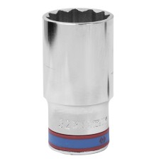 Головка торцевая глубокая двенадцатигранная 1/2", 32 мм KING TONY 423032M