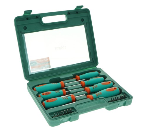 Набор отверток и бит 21 шт, пластиковый кейс, CrV, Sturm!