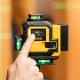 Лазерный уровень мультипризменный DLV 360-4T, 30 м, зеленый луч, Li-Ion 2,4 Aч, штатив Denzel