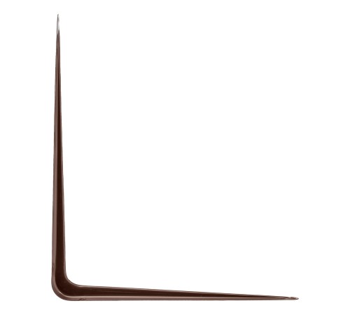 Кронштейн угловой с ребром, 400 х 450 мм, коричневый Сибртех