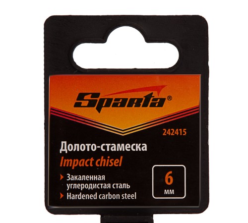 Долото-стамеска 6 мм, деревянная рукоятка// Sparta