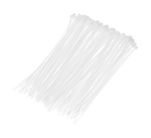 Хомуты, 250 x 4.8 мм, пластиковые, белые, 100 шт Сибртех