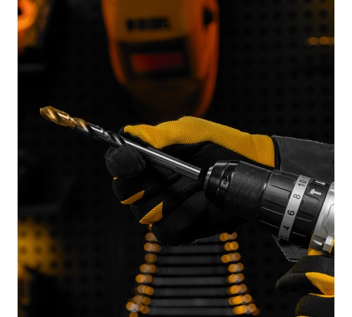 Сверло спиральное по металлу 11 x 142мм, Р6М5, Golden Tip, многогранная заточка Denzel