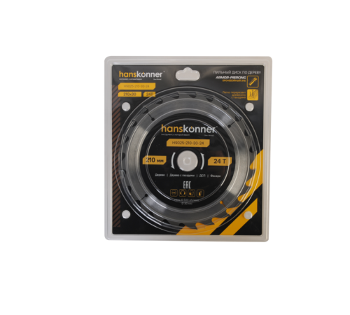 Пильный диск по дереву ArmorPiercing 210x30мм, 24 зуба, Hanskonner Пильный диск по дереву ArmorPiercing 210x30мм, 24 зуба, Hanskonner