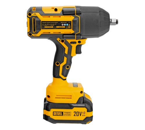 Гайковерт ударный аккумуляторный бесщет. CIWH-BL-20-1000, Li-Ion, 20 В// Denzel