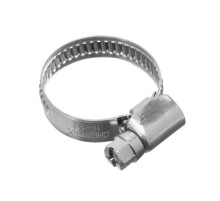 Хомуты нержавеющая сталь, Стандартное болтовое крепление 16-27 мм, 100 штук в упаковке, ширина 9 мм Сибртех