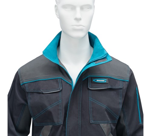 Куртка профессиональная рабочая, 97% хлопок 3% спандекс, XL Gross