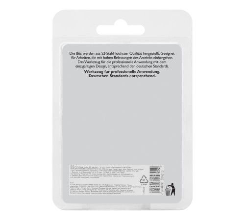 Бита PH1х50мм, сталь S2, шестигр., 10 шт. Gross