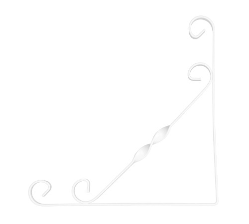 Кронштейн декоративный, 250 х 250 мм, белый Сибртех