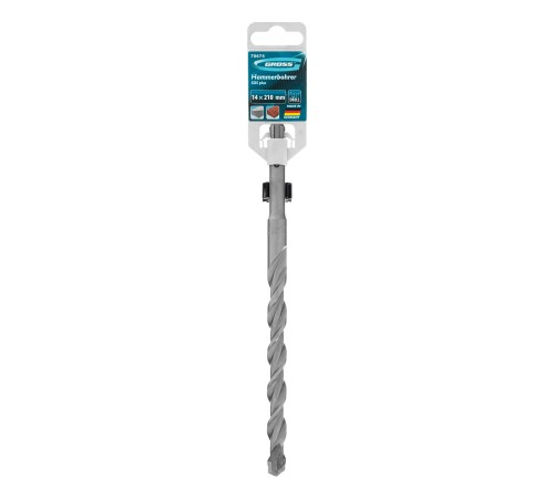 Бур по бетону Pro, 14 х 210 мм, SDS Plus Gross Бур по бетону Pro, 14 х 210 мм, SDS Plus Gross