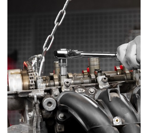 Набор торцевых головок, 1/2, головки 10-24 мм, с трещоточным ключом, 12 предметов Matrix