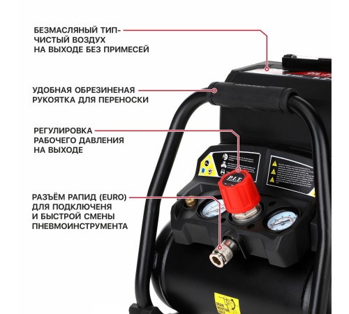 Компрессор аккумуляторный бесщёточный P.I.T. PAC20H-4A (без АКБ и ЗУ)