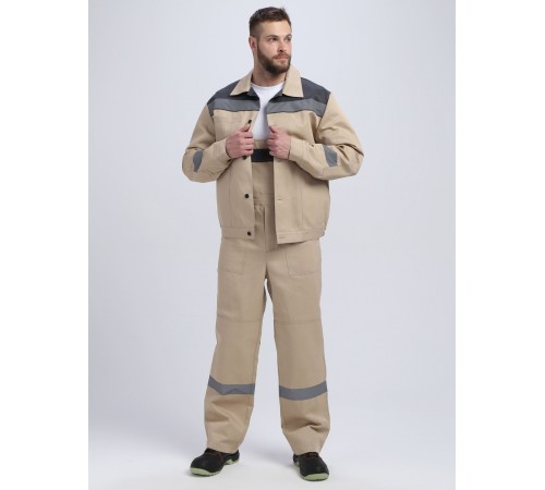Костюм Легион-2 СОП (тк.Смесовая,210) п/к, бежевый/т.серый