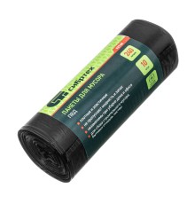 Пакеты для мусора 240 л x 10 шт, пвд, короткий ролик, тип дна "Звезда" Сибртех