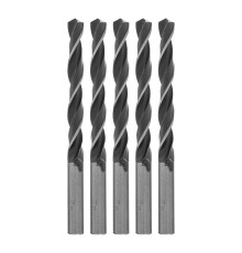 Сверло по металлу, 9.5 мм, быстрорежущая сталь, 5 шт, цилиндрический хвостовик Сибртех