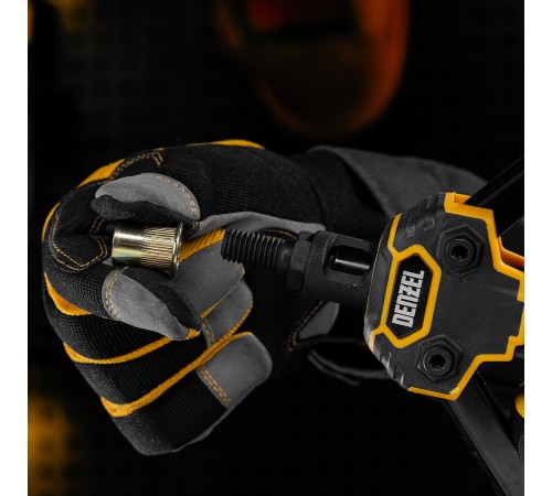 Заклепки резьбовые, стальные, оцинкованные, М12, пластиковый кейс, 25 шт. Denzel