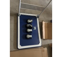 Тележка платформенная 150 кг TOR PH150 (480x740) со складной ручкой (резиновые колеса 100 мм)