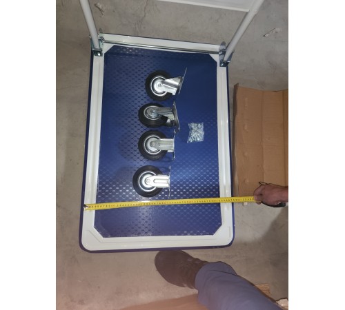 Тележка платформенная 150 кг TOR PH150 (резиновые колеса) Тележка платформенная 150 кг TOR PH150 (резиновые колеса)