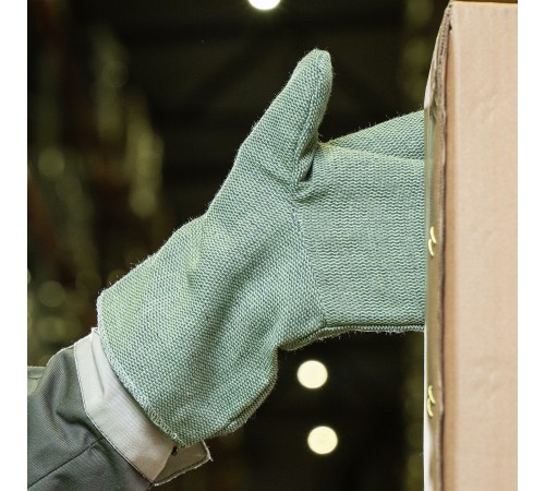 Рукавицы брезентовые огнеупорные, 1 размер Сибртех