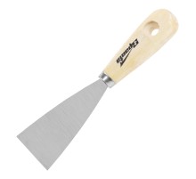 Шпательная лопатка из углеродистой стали, 50 мм, деревянная ручка Sparta