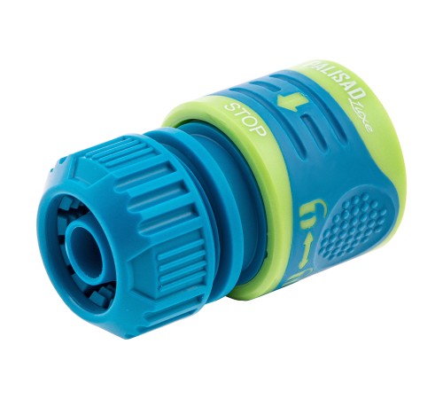 Соединитель для шланга 1/2, аквастоп, двухкомпонентный Palisad Luxe