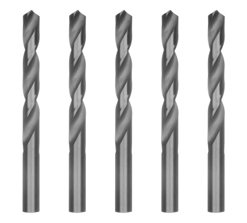 Сверло по металлу, 13 мм, полированное, HSS, 5 шт, цилиндрический хвостовик Matrix