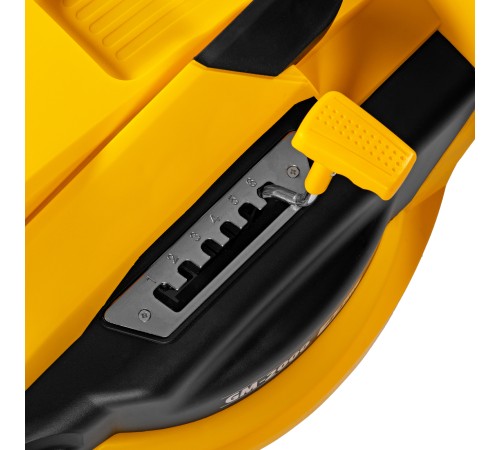 Газонокосилка электрическая GM-2000, 2000 Вт, ширина 43 см, 6 уровней, травосборник 45 л. Denzel