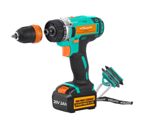 Аккумуляторный шуруповерт Sturm! CD3220LT (рус)
