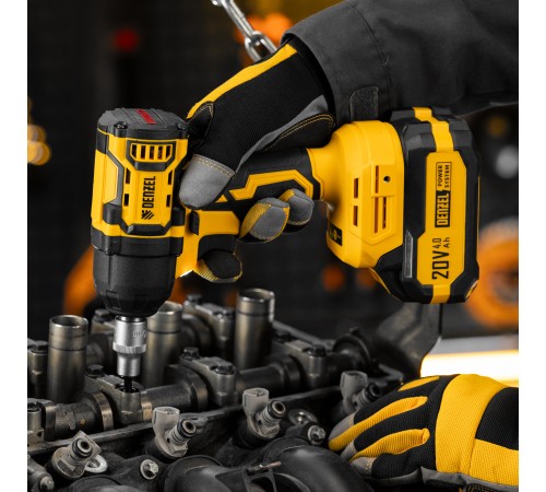 Гайковерт ударный аккумуляторный бесщет. CIWH-BL-20-500, Li-Ion, 20 В// Denzel