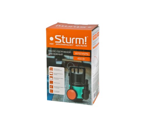 Насос погружной дренажный Sturm! WP9745PN