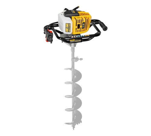 Мотобур DX-52, объём двигателя 52 см3, соединение 20 мм, без шнека Denzel