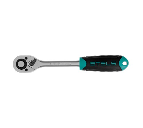 Ключ-трещотка 1/2", CrV, 72 зуба, с быстрым сбросом, матовый хром Stels Ключ-трещотка 1/2", CrV, 72 зуба, с быстрым сбросом, матовый хром Stels