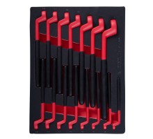 Набор накидных диэлектрических ключей, 7-24 мм, ложемент, 15 предметов KING TONY 9-12FVG15MRV