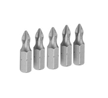 Набор вставок (бит) торцевых 1/4", Phillips, PH2, 25 мм, 5 предметов TOLSEN TT20271