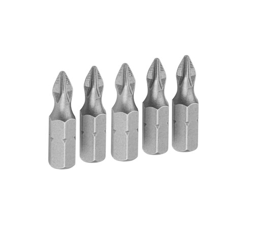 Набор вставок (бит) торцевых 1/4", Phillips, PH2, 25 мм, 5 предметов TOLSEN TT20271