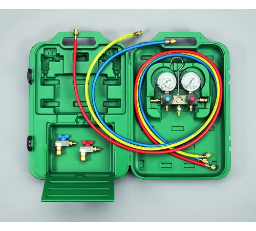 Двухвентильный манометрический коллектор Refco BM2-3-Auto-Set Двухвентильный манометрический коллектор Refco BM2-3-Auto-Set