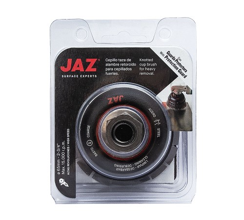 Чашечная щетка JAZ HSTG D65 мм с защитой и жгутовой стальной проволокой Чашечная щетка JAZ HSTG D65 мм с защитой и жгутовой стальной проволокой