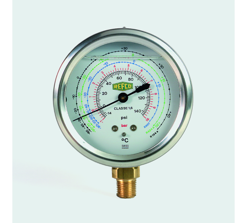 Манометры Refco MR-200 и MR-300 с трубкой Бурдона, класс 1.6 Манометры Refco MR-200 и MR-300 с трубкой Бурдона, класс 1.6