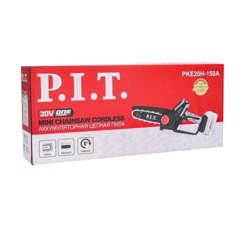 Пила цепная аккумуляторная мини P.I.T. PKE20H-150A (без АКБ и ЗУ)