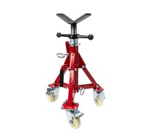 Низкая складная трубная опора Rotorica 12" на колесиках без роликов