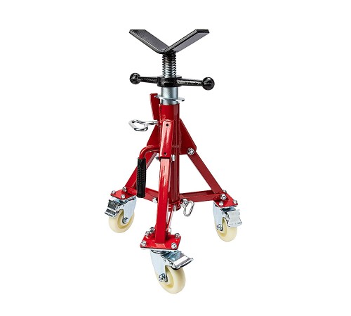 Низкая складная трубная опора Rotorica 12" на колесиках без роликов