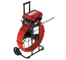 Проталкиваемая телеинспекционная система  Rotorica Pipe Еуе 120/393, длина 120м с тормозом, головка 39мм с самовыравниванием, монитор 13", рама на кол