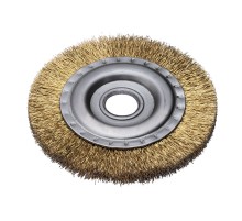 Дисковая щетка Rotorica 125 мм с витой латунированной стальной проволокой