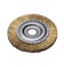 Дисковая щетка Rotorica 125 мм с витой латунированной стальной проволокой