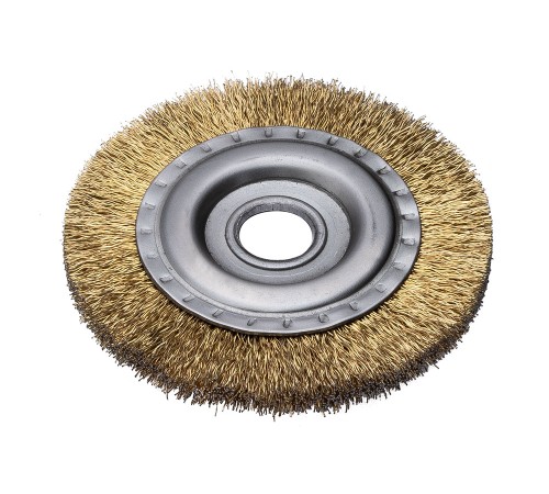 Дисковая щетка Rotorica 125 мм с витой латунированной стальной проволокой