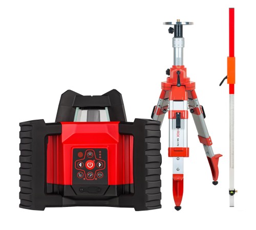 Комплект: ротационный нивелир RGK SP-312 + штатив RGK SH-170 рейка RGK LR-2