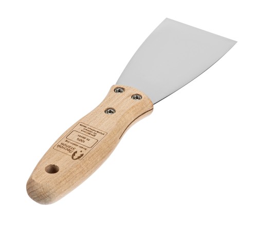 Шпательная лопатка из нержавеющей стали, 60 мм, буковая рукоятка, EFP Matrix