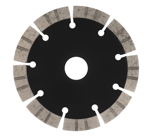 Диск алмазный отрезной DENZEL, ф125 х 22.2 мм, сегментный, сухой рез, HWD92, круг, 731010